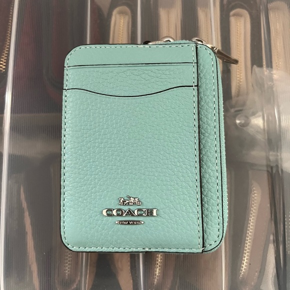 New Coach Zip Card Case 6303 - Picture 3 of 5